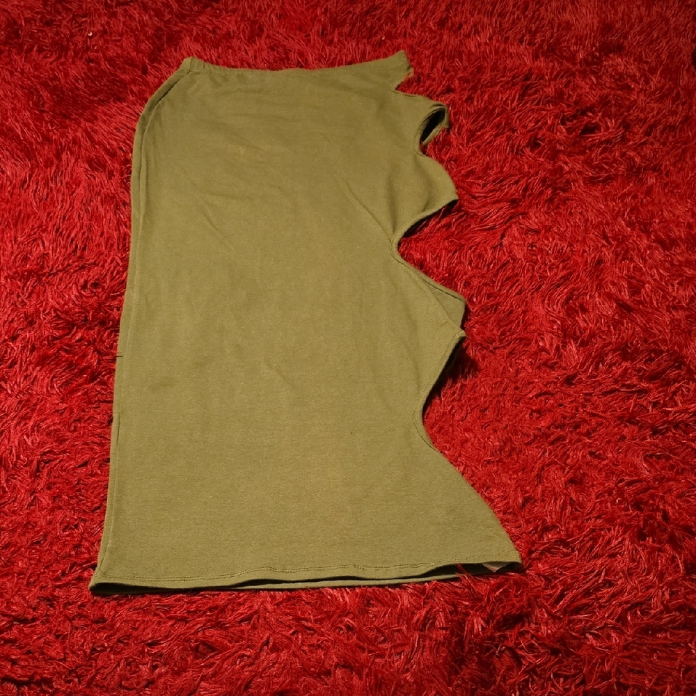 Olive Green Women's Skirt